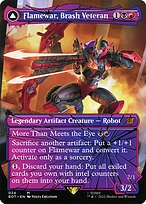 Magic the Gathering Card - Flamewar, Brash Veteran // Flamewar, Streetwise Operative - MTG Circle