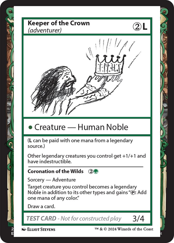 Magic the Gathering Card - Keeper of the Crown // Coronation of the Wilds - MTG Circle