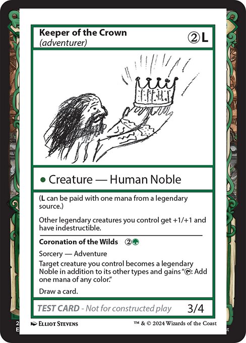 Magic the Gathering Card - Keeper of the Crown // Coronation of the Wilds - MTG Circle