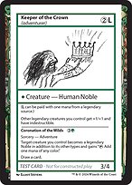 Magic the Gathering Card - Keeper of the Crown // Coronation of the Wilds - MTG Circle