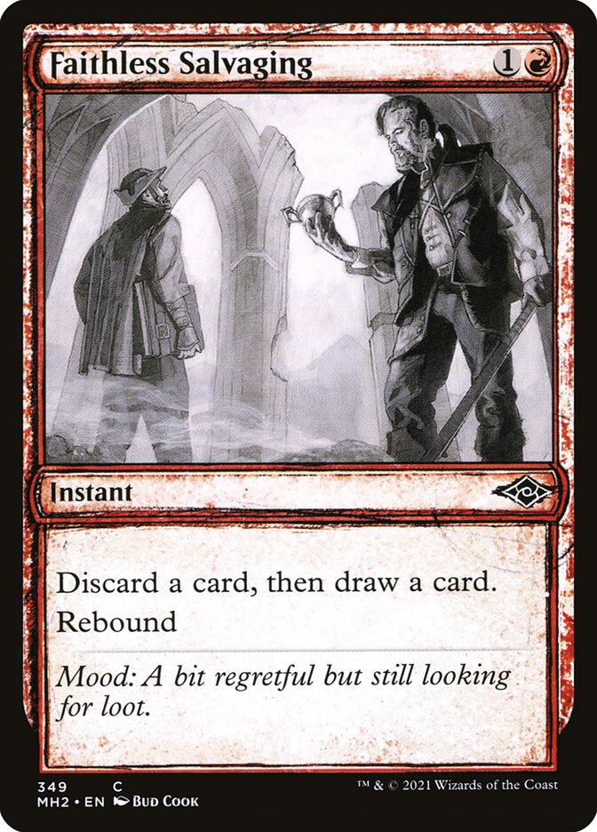 Magic the Gathering Card - Faithless Salvaging - MTG Circle