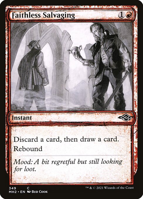 Magic the Gathering Card - Faithless Salvaging - MTG Circle