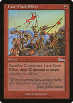 Magic the Gathering Card - Last-Ditch Effort - MTG Circle