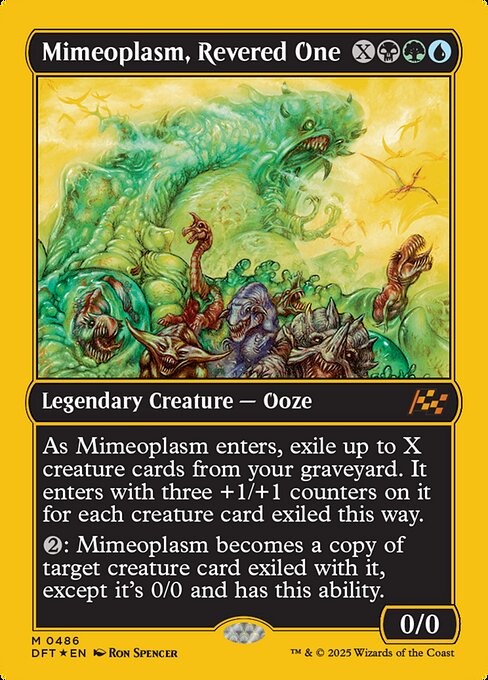 Magic the Gathering Card - Mimeoplasm, Revered One - MTG Circle