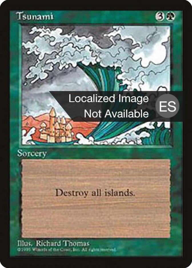 Magic the Gathering Card - Tsunami - MTG Circle