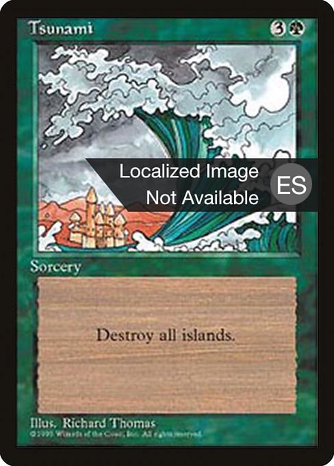 Magic the Gathering Card - Tsunami - MTG Circle