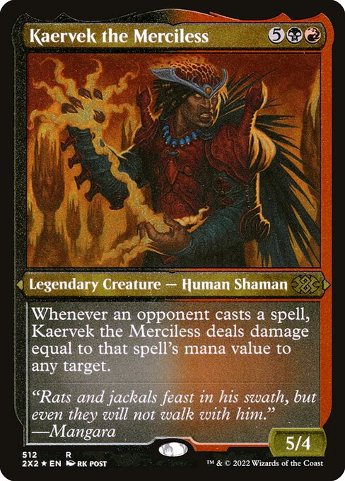 Magic the Gathering Card - Kaervek the Merciless - MTG Circle