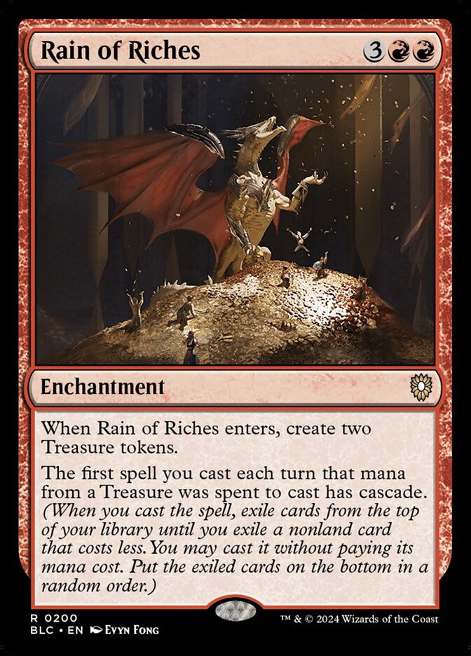 Magic the Gathering Card - Rain of Riches - MTG Circle