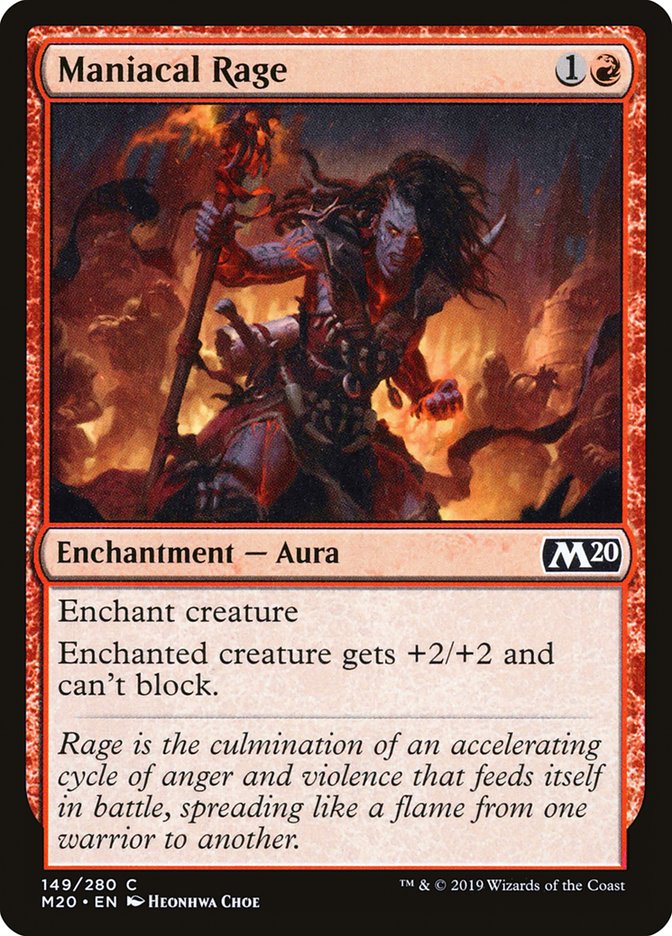 Magic the Gathering Card - Maniacal Rage - MTG Circle
