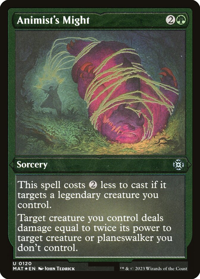 Magic the Gathering Card - Animist's Might - MTG Circle