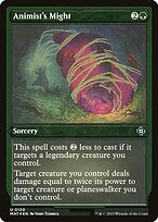 Magic the Gathering Card - Animist's Might - MTG Circle