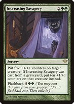 Magic the Gathering Card - Increasing Savagery - MTG Circle