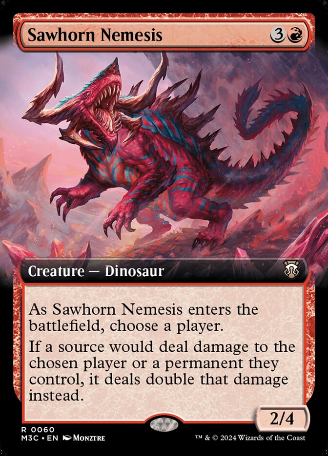 Magic the Gathering Card - Sawhorn Nemesis - MTG Circle