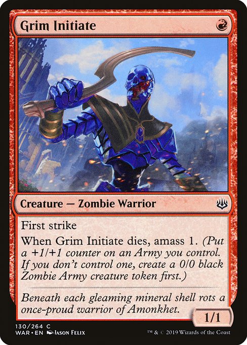 Magic the Gathering Card - Grim Initiate - MTG Circle