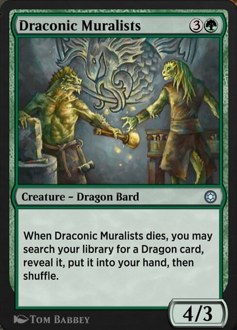 Magic the Gathering Card - Draconic Muralists - MTG Circle