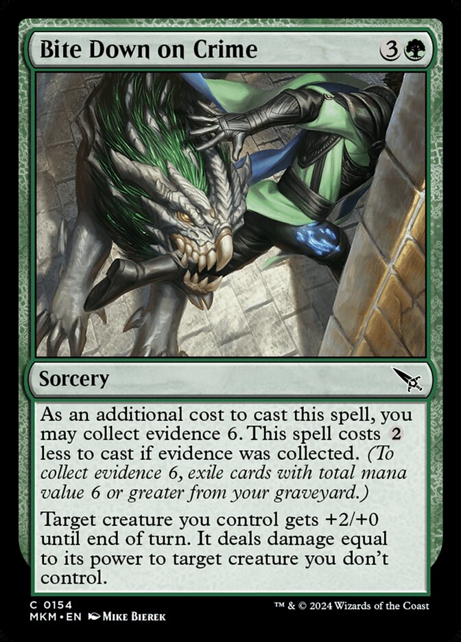 Magic the Gathering Card - Bite Down on Crime - MTG Circle