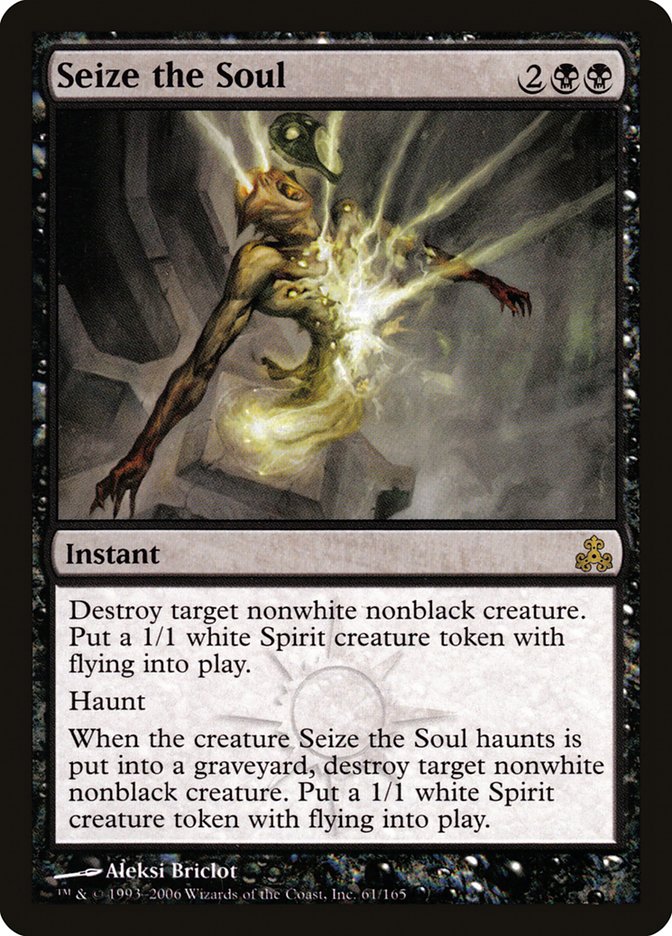 Magic the Gathering Card - Seize the Soul - MTG Circle