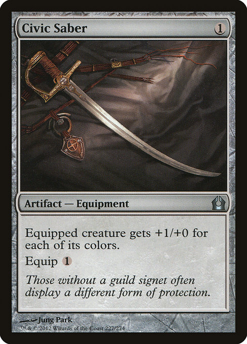 Magic the Gathering Card - Civic Saber - MTG Circle