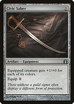 Magic the Gathering Card - Civic Saber - MTG Circle