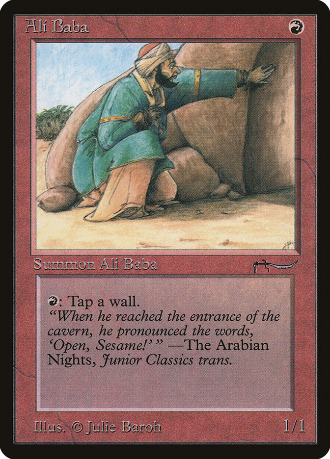 Magic the Gathering Card - Ali Baba - MTG Circle