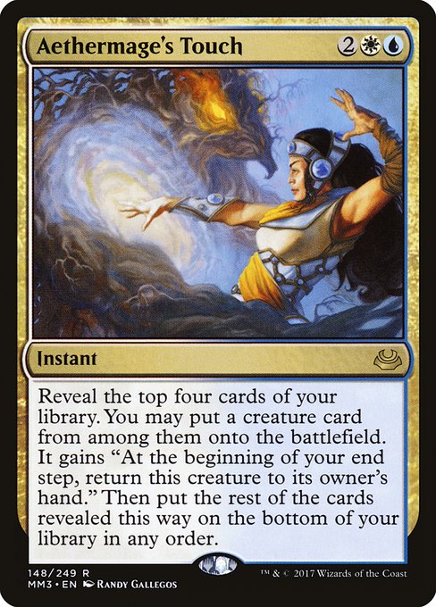 Magic the Gathering Card - Aethermage's Touch - MTG Circle