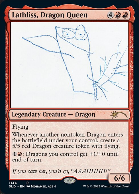 Magic the Gathering Card - Lathliss, Dragon Queen - MTG Circle