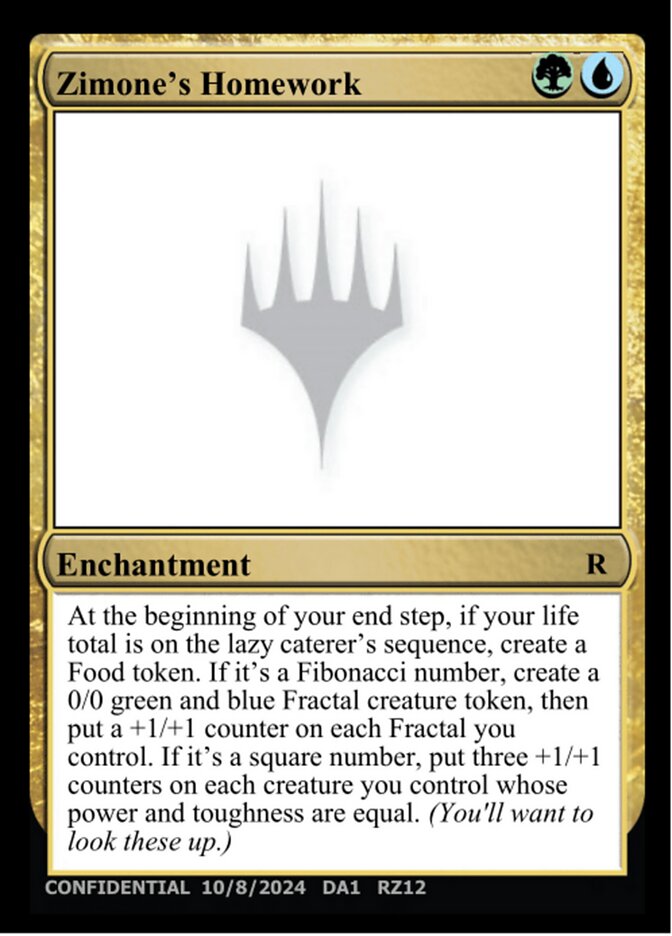 Magic the Gathering Card - Zimone's Homework - MTG Circle