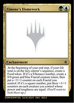 Magic the Gathering Card - Zimone's Homework - MTG Circle