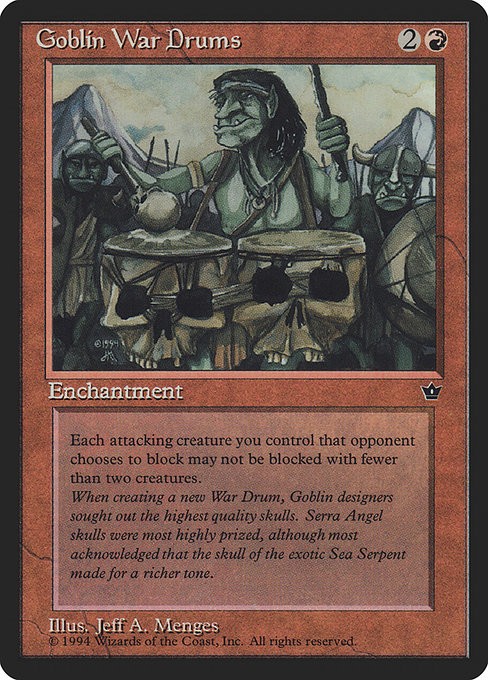 Magic the Gathering Card - Goblin War Drums - MTG Circle