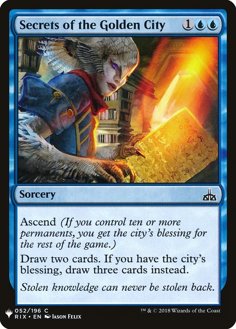 Magic the Gathering Card - Secrets of the Golden City - MTG Circle