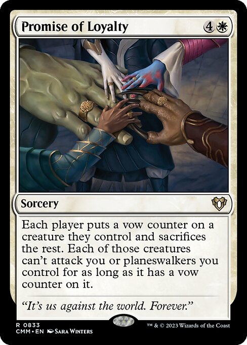 Magic the Gathering Card - Promise of Loyalty - MTG Circle