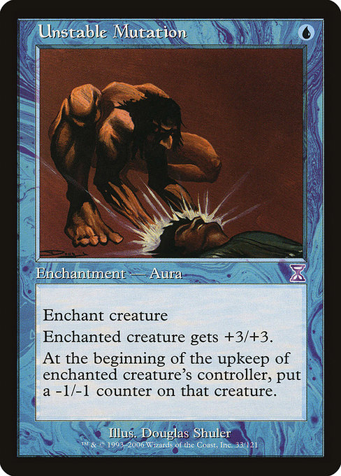 Magic the Gathering Card - Unstable Mutation - MTG Circle