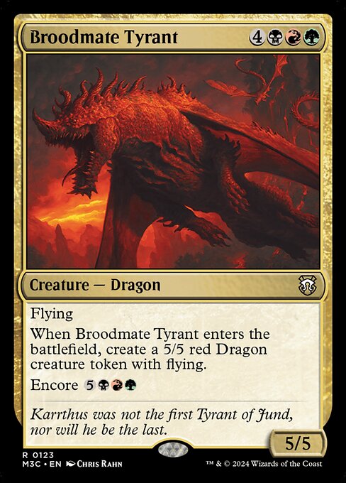 Magic the Gathering Card - Broodmate Tyrant - MTG Circle