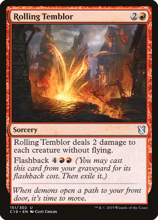 Magic the Gathering Card - Rolling Temblor - MTG Circle