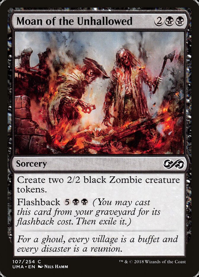 Magic the Gathering Card - Moan of the Unhallowed - MTG Circle