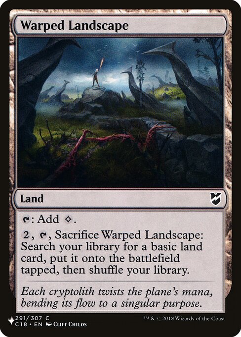 Magic the Gathering Card - Warped Landscape - MTG Circle