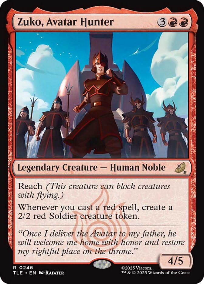 Magic the Gathering Card - Zuko, Avatar Hunter - MTG Circle