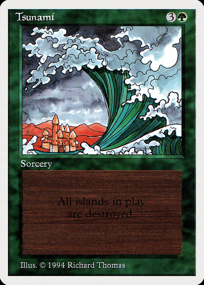 Magic the Gathering Card - Tsunami - MTG Circle