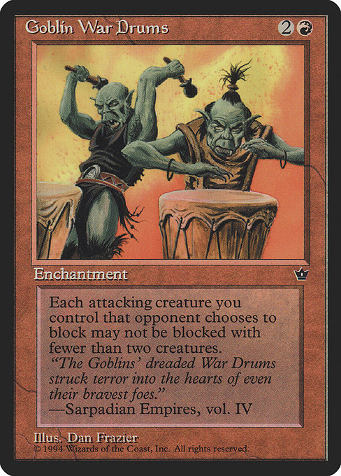 Magic the Gathering Card - Goblin War Drums - MTG Circle