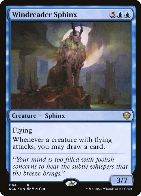 Magic the Gathering Card - Windreader Sphinx - MTG Circle