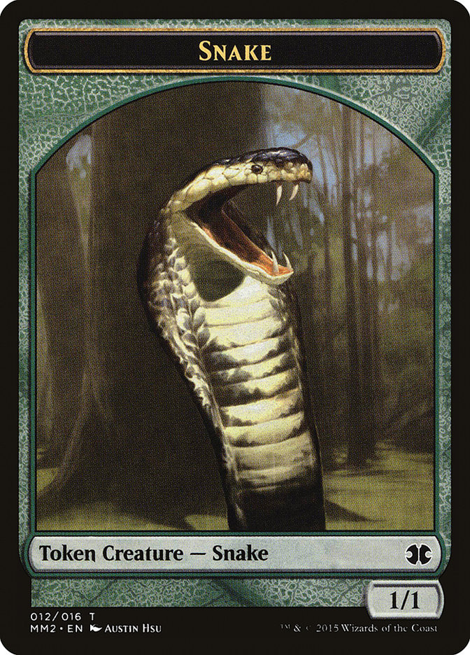 Magic the Gathering Card - Snake - MTG Circle