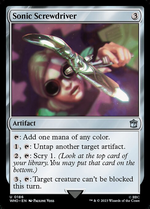 Magic the Gathering Card - Sonic Screwdriver - MTG Circle