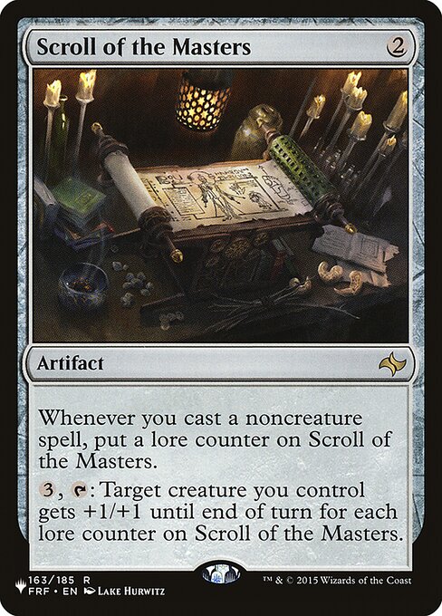 Magic the Gathering Card - Scroll of the Masters - MTG Circle