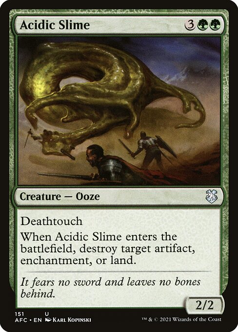 Magic the Gathering Card - Acidic Slime - MTG Circle