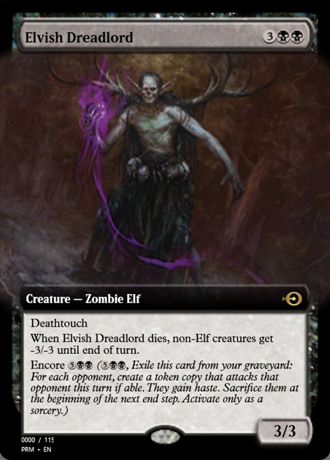 Magic the Gathering Card - Elvish Dreadlord - MTG Circle