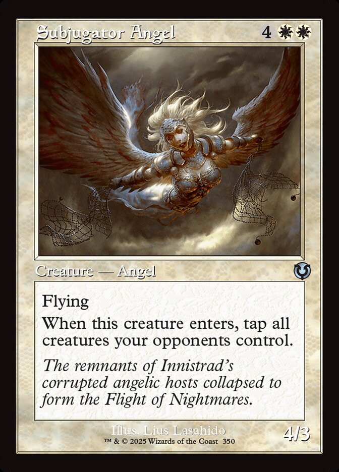 Magic the Gathering Card - Subjugator Angel - MTG Circle