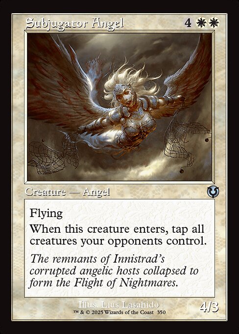 Magic the Gathering Card - Subjugator Angel - MTG Circle