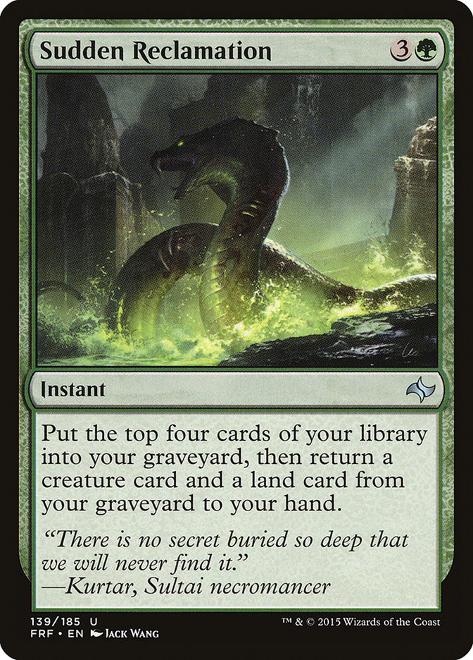 Magic the Gathering Card - Sudden Reclamation - MTG Circle