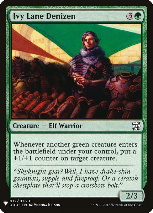 Magic the Gathering Card - Ivy Lane Denizen - MTG Circle