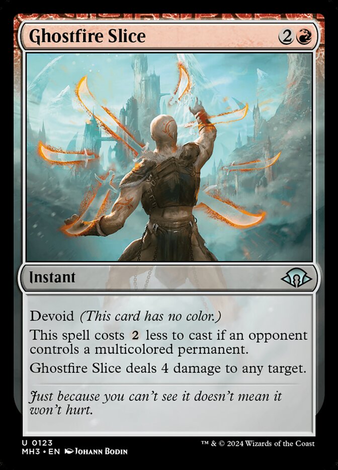 Magic the Gathering Card - Ghostfire Slice - MTG Circle